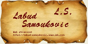 Labud Samouković vizit kartica